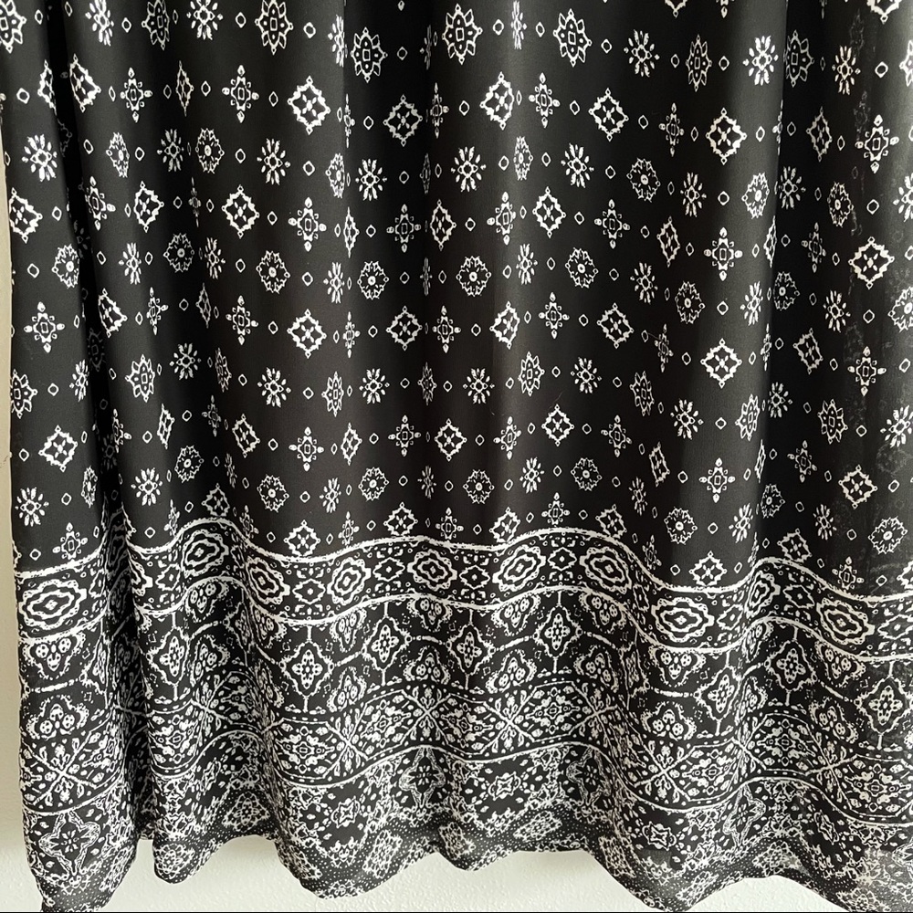 Speechless Black Print Sleeveless High Neck Dress Size Medium - Picture 4 of 10